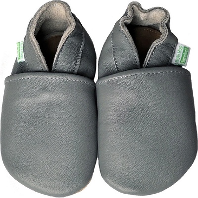 Hopi Hop kožené capáčky Barefoot tmavosivé