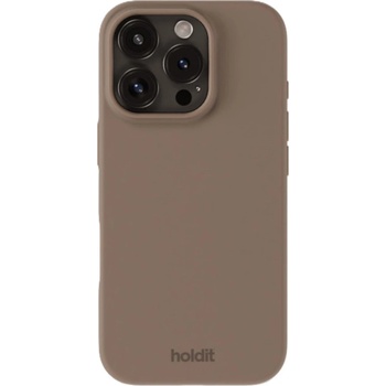 Holdit Калъф Holdit - Silicone, iPhone 16 Pro, Mocha Brown (7330985165184)