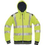 CERVA Cerva knoxfield hvps / hi-vis суитшърт с качулка по цялата дължина - жълт l (0306007370003)