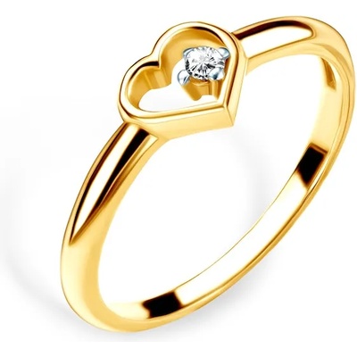SAVICKI Годежен пръстен сърце: злато. диамант