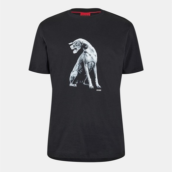 Hugo Тениска Hugo Men's Didug Regular Fit T-Shirt - Black 002