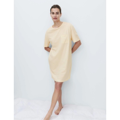 Marks & Spencer Мини нощница с печат от памук и модал Marks & Spencer жълт Marks & Spencer | Zhalt | ЖЕНИ | S
