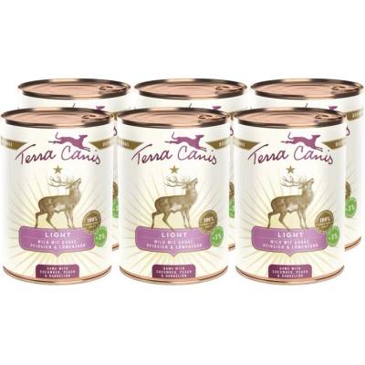 Terra Canis Light Game с краставица, праскова и глухарче 6 x 400 г