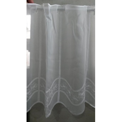 záclona na vitrážku kvety 45 cm