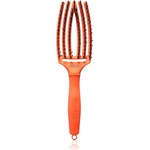 Olivia Garden Fingerbrush Boar & Nylon Четка за коса с влакна от найлон и глиган Dolce Vita Orange Spritz