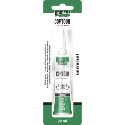 Pentart kontúrovacia farba 20 ml zelená