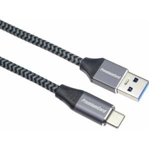 PremiumCord USB-C - USB-A 3.0 Braided 0, 5 m USB кабел (KU31CS05)