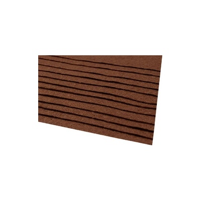 Filc barevný 20x30 cm - tmavě hnědá