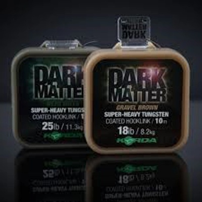 Korda šňůra Dark Matter Tungsten Coated Braid Brown 10m 25lb