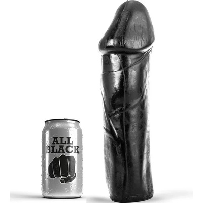 Реалистично дилдо, изцяло черно, 28см. - All Black Dildo (D-222826)