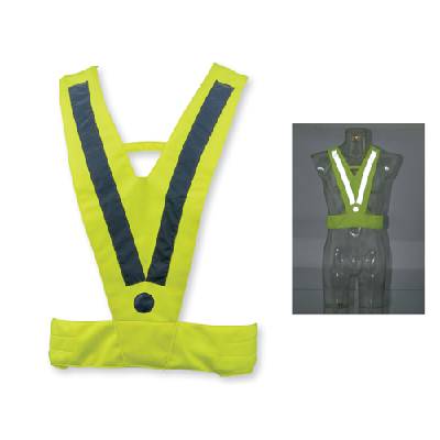 žluté reflexní popruhy - bezpečnostní vesta