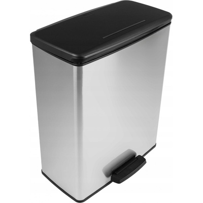 Curver DECO BIN DUO 26L+26L Odpadkový koš stříbrný 01129-C70 – Zboží Dáma