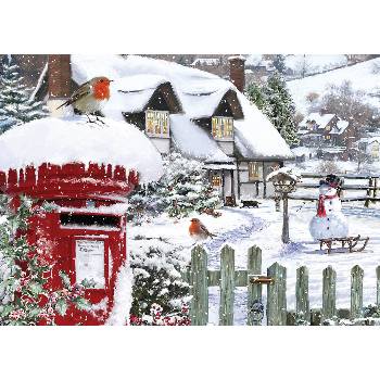 Image 1 of Alipson Puzzle - Puzzle Robin With Snow - 500 piese