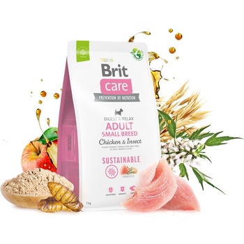 Brit Care Sustainable Adult Small Breed Chicken & Insect 7 kg