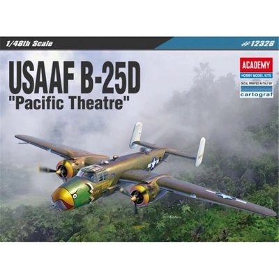 Academy Model Kit lietadlo 12328 USAAF B-25D Pacific Theatre 1:48