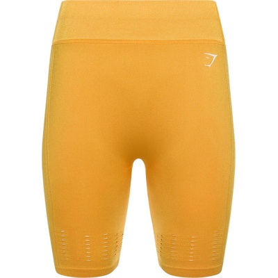 Gym Shark Dámské bezešvé fitness kraťasy Flawless Shine ŽLUTÁ