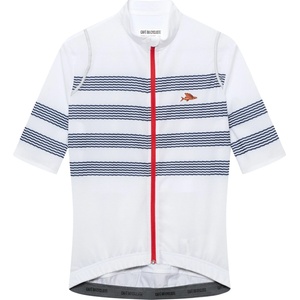 CafÉ du cycliste Дамска фланелка с къс ръкав за колоездене CAFÉ DU CYCLISTE Women's Mona Cycling jersey - Mariniere - размер XL (156-3105-0215)