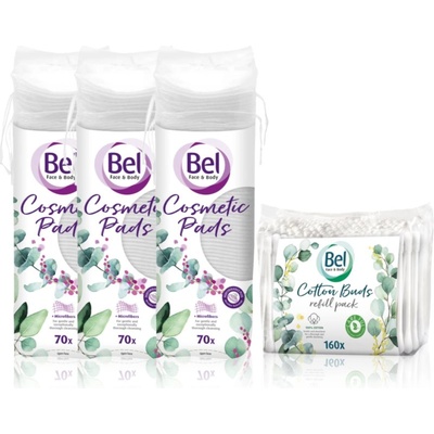 Bel Face & Body Cosmetic Pads + Cotton Buds изгодна опаковка