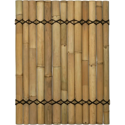 Panel z půlkruhových bambusových tyčí přírodní barvy 90 x 120 cm