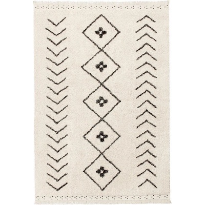 Lorena Canals Кремав ръчно изработен памучен килим подходящ за пране 140x210 cm Bereber Rhombs - Lorena Canals (C-BER-RHOMBS)
