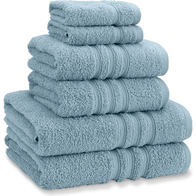 Catherine Lansfield Хавлиена кърпа Catherine Lansfield Zero Twist Cotton 6 Piece Towel Bale Set - Blue