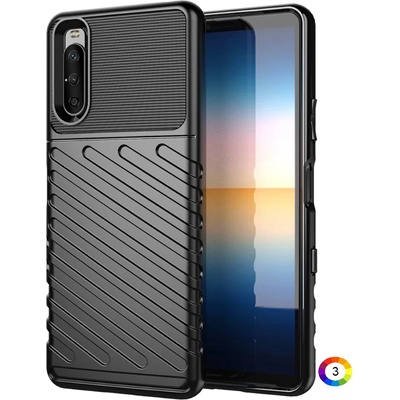 Sony Xperia 10 III Удароустойчив Twill Texture Калъф и Протектор