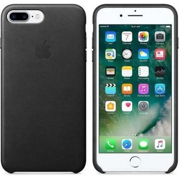 Apple Оригинален Кожен Калъф за APPLE iPhone 8/7 Plus, Leather Case, Черен (Mmyj2zm/a)