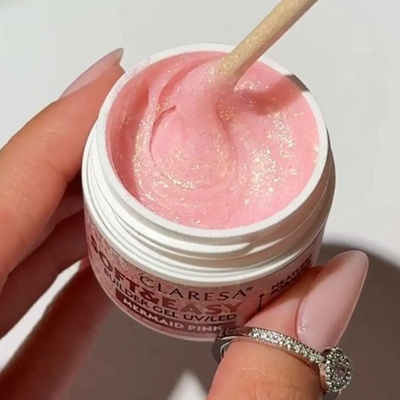 Claresa Uv Led gél na nechty Soft Easy Builder gel mermaid pink 12g