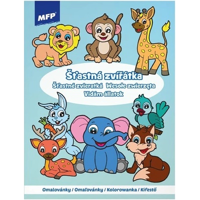 MFP 5301136 Omalovánky A4 Šťastná zvířátka 210x276mm