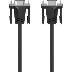 Hama Кабел за монитор hama 200708, vga мъжко - vga мъжко, 3.0 м, Екраниран, Черен (00200708)