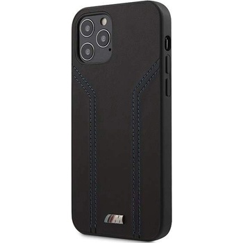 BMW M Collection Blue Lines Hard Case - кожен кейс за iPhone 12, iPhone 12 Pro (черен)