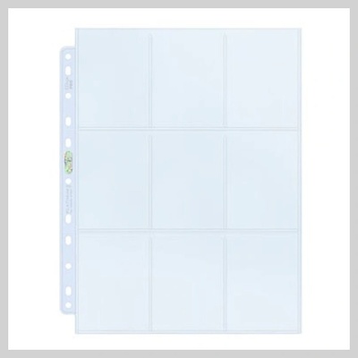 Ultra PRO Folie na Hokejové Karty 9 Karet Silver