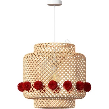 Atmosphera - Висяща лампа на кабел LIBY 1xE27/25W/230V бамбук (P7171)