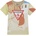 GUESS Тениска с къс ръкав Desert за мини момче в бежов цвят и червено лого Guess