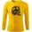 DRAGOWA FIT-T Тениска с дълъг ръкав Leon, жълта, 160 г/м2 (8395)