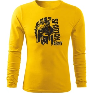 DRAGOWA FIT-T Тениска с дълъг ръкав Leon, жълта, 160 г/м2 (8395)