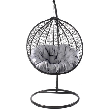 Aga závěsné křeslo ORTA MR4202B-LG Černé/Světle šedé