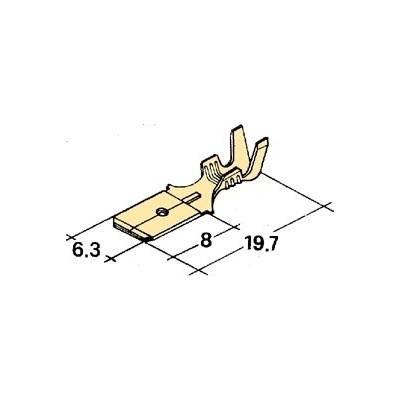 konektor 6,3mm 1-2,5mm kolík