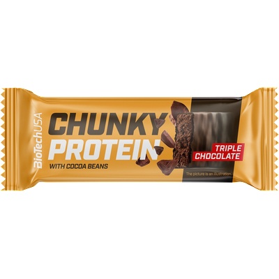 BioTechUSA Chunky Protein Bar - Triple chocolate