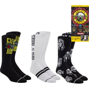 Perri´s socks чорапи комплект от 3 чифта - подаръчна кутия Guns N' Roses - PERRI´S SOCKS - GRE370-019-O-M