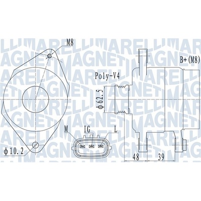 MAGNETI MARELLI generátor 063731517010
