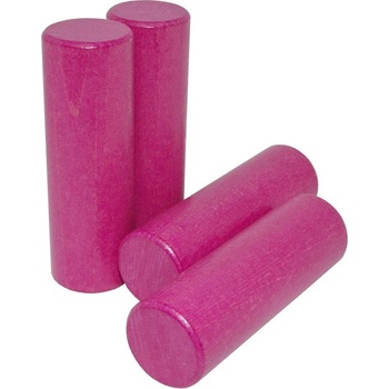 DrKO Dřevěný válec 12 cm 1ks magenta