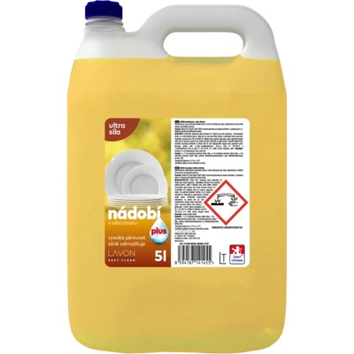 Lavon Easy Clean Lemon Plus prostředek na mytí nádobí 5 l