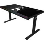 LORGAR Електрическо регулируемо геймърско бюро Lorgar DE90G, RGB, Dual-motor, 140.5 х 68 см, Черно (LRG-DE90G)