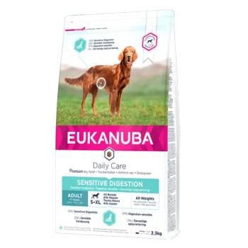 EUKANUBA Daily Care Adult Sensitive Digestion - Пълноценна суха храна за израснали кучета с чувствително храносмилане, с пилешко месо, 12 кг