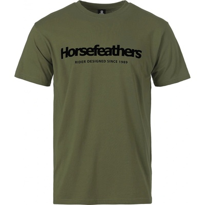Horsefeathers pánske tričko Quarter zelené