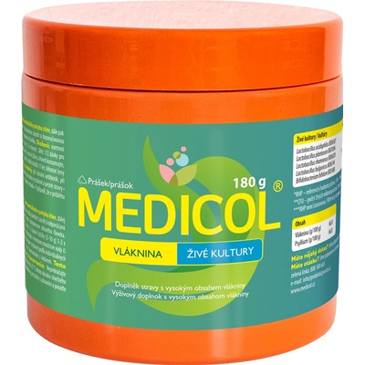 Medicol Vláknina živé kultúry prášok 180 g