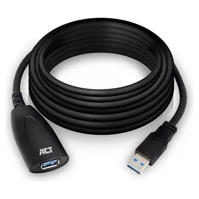ACT USB 3.2 Gen 1 Удължителен активен кабел USB-A-USB-A, 5м/ вкл. до 4хAC6005USB/ (AC6105)
