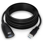 ACT USB 3.2 Gen 1 Удължителен активен кабел USB-A-USB-A, 5м/ вкл. до 4хAC6005USB/ (AC6105) - xtreme