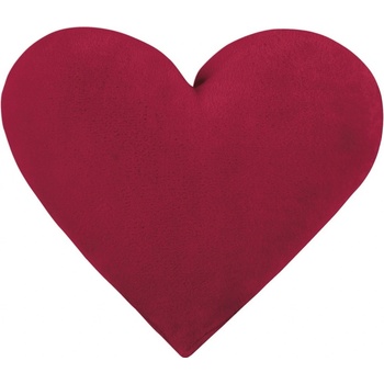 Bellatex Tvarovaný vankúš Srdce vínová 42x48